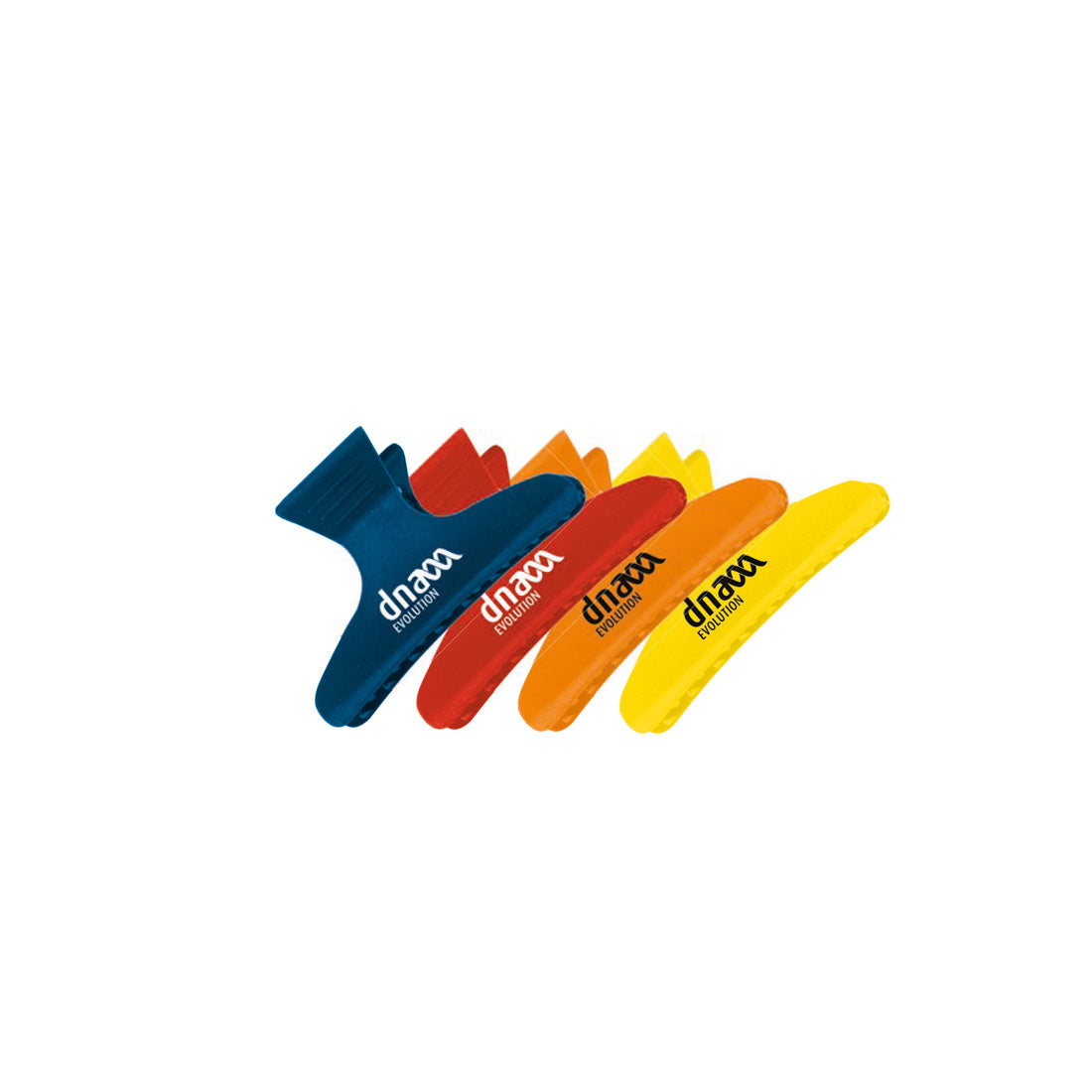 Clips per Capelli in Plastica Colorate 82mm - 12pz Diroestetica
