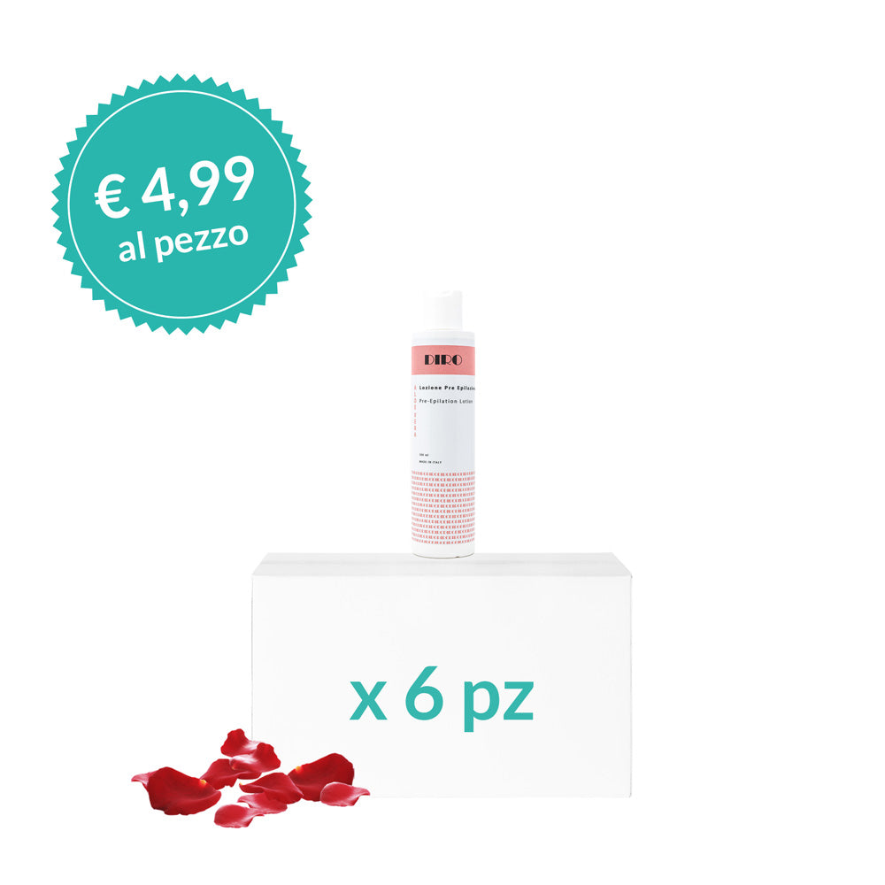 Lozione Pre Cera Rose - 200 Ml - 6 Pz Diroestetica