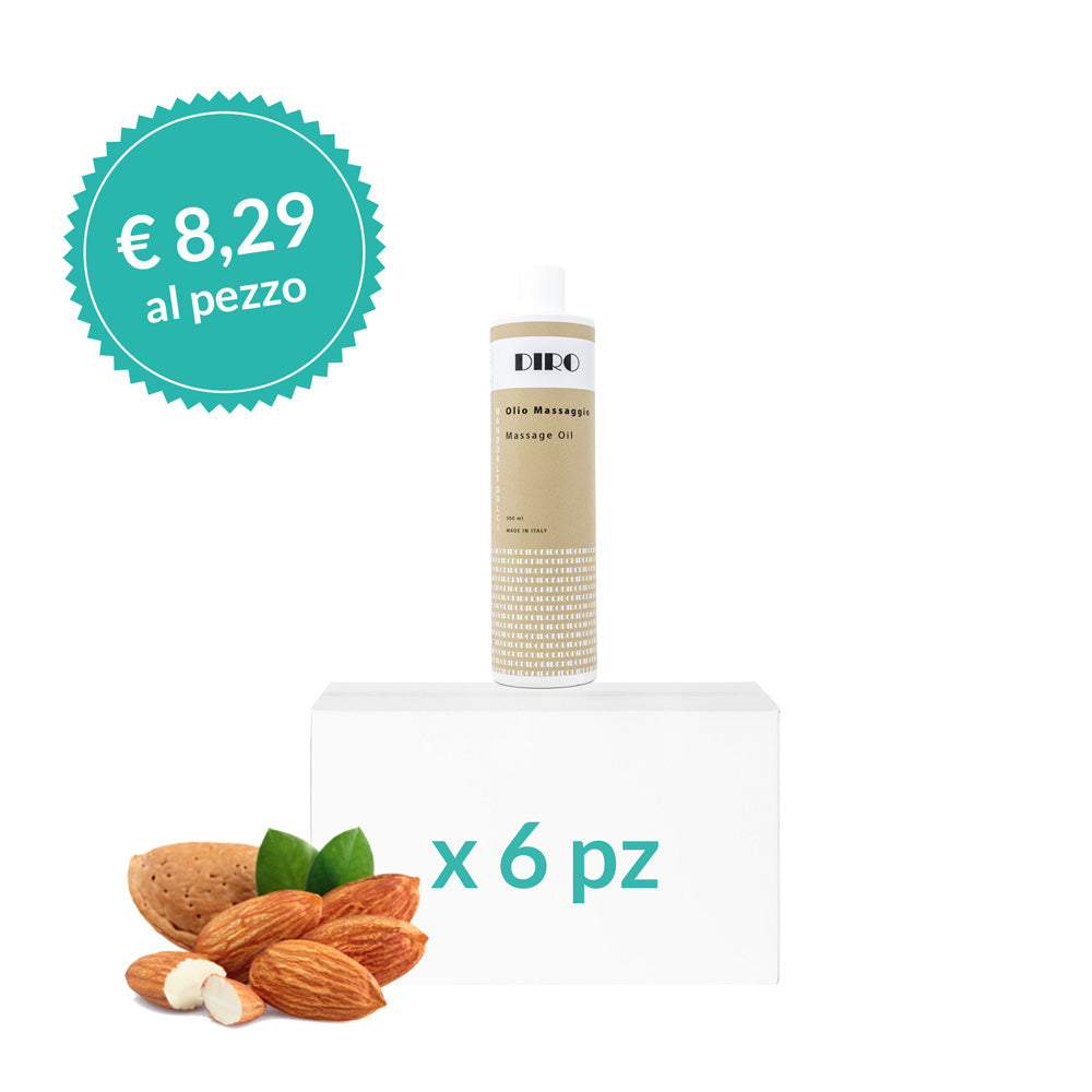 Olio Massaggio alle Mandorle Dolci - 500 Ml - 6 Pz Diroestetica