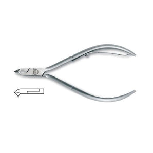 Cobalt Stainless Steel Cuticle Nippers with Overlapping Handle - 7mm/12cm