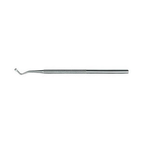 Pedicure Underwire with Round Tip Curved to the Right in Stainless Steel