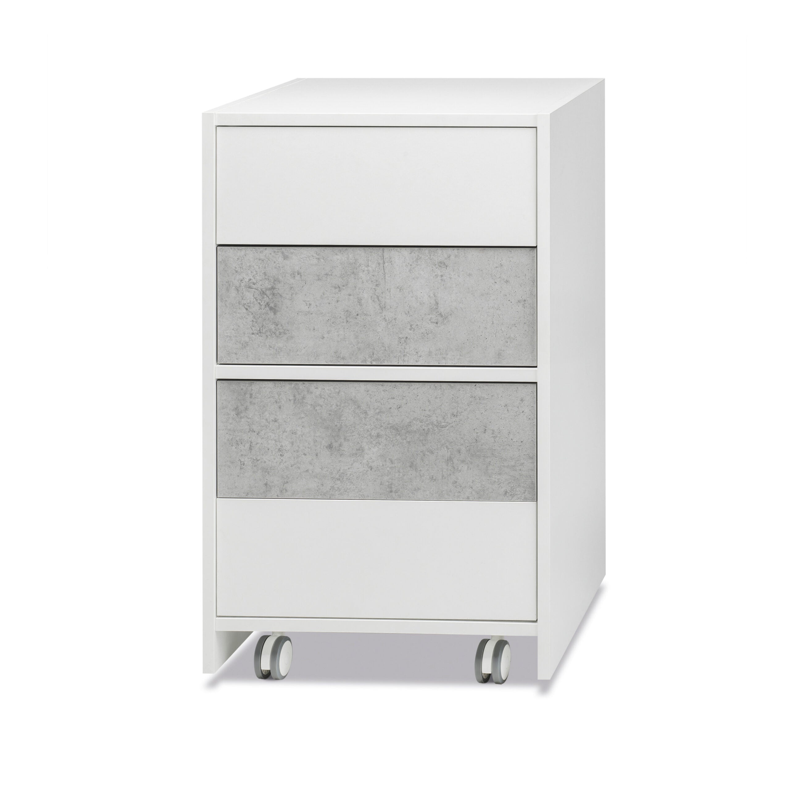Design wooden chest of drawers with 4 drawers