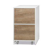 Design wooden chest of drawers with 2 tall drawers