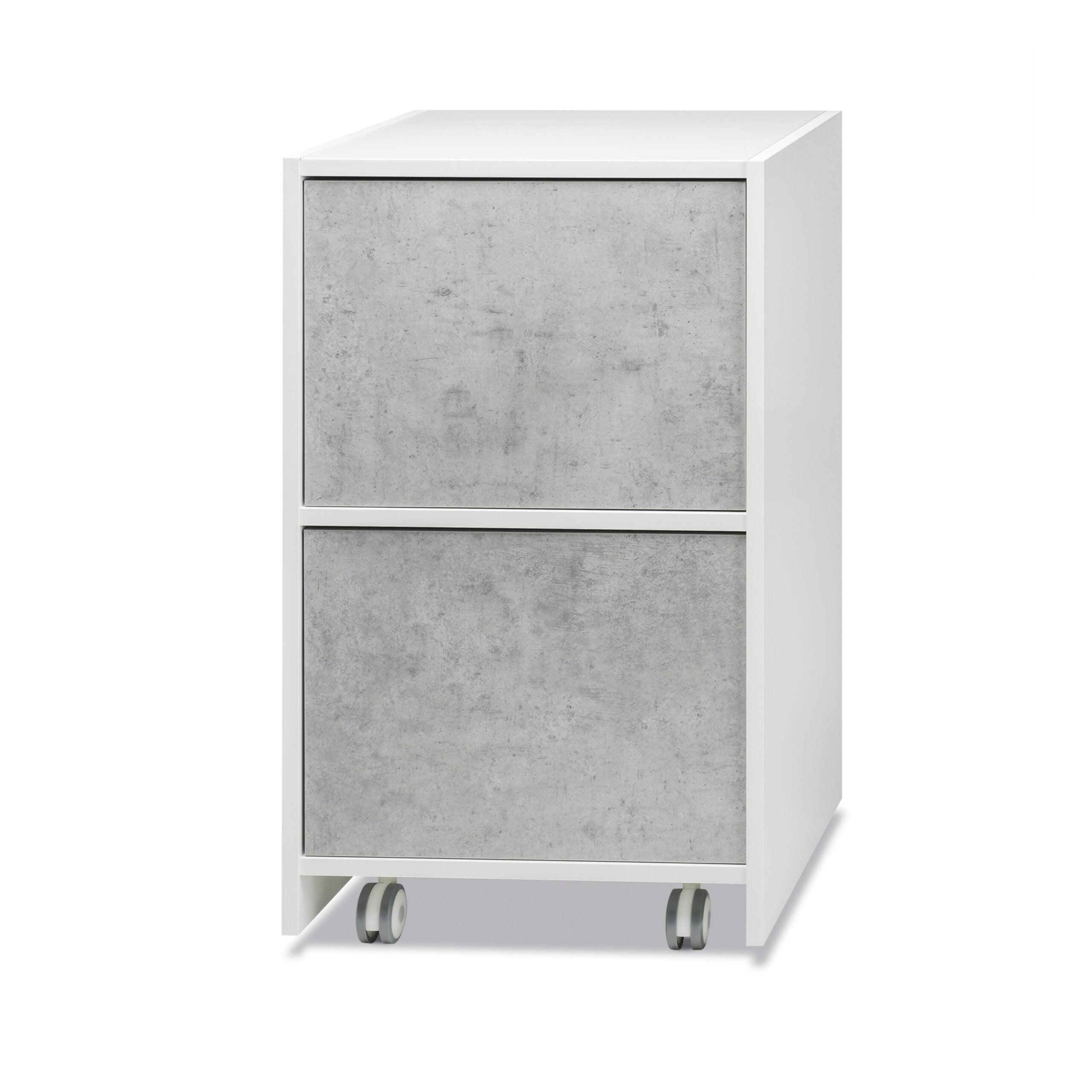 Design wooden chest of drawers with 2 tall drawers