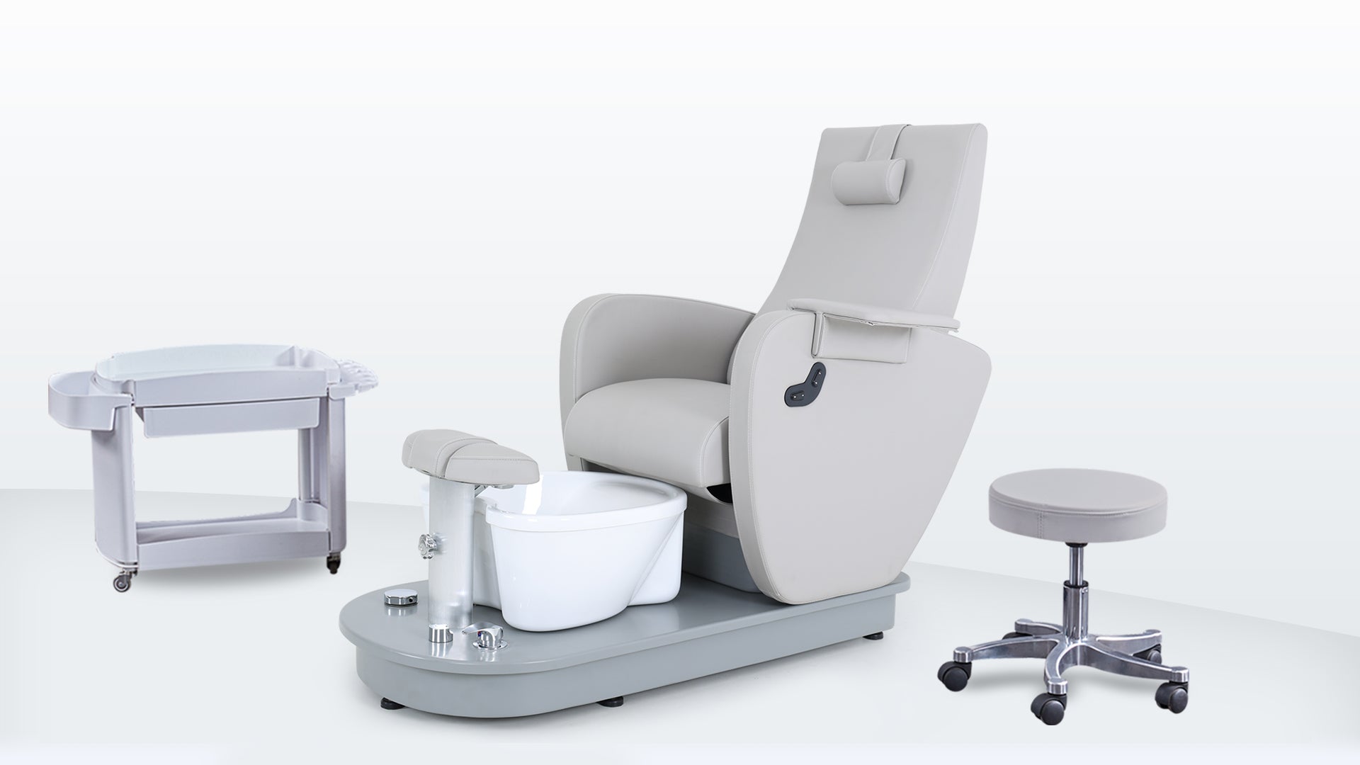 Electric Podiatry Chair with integrated tray