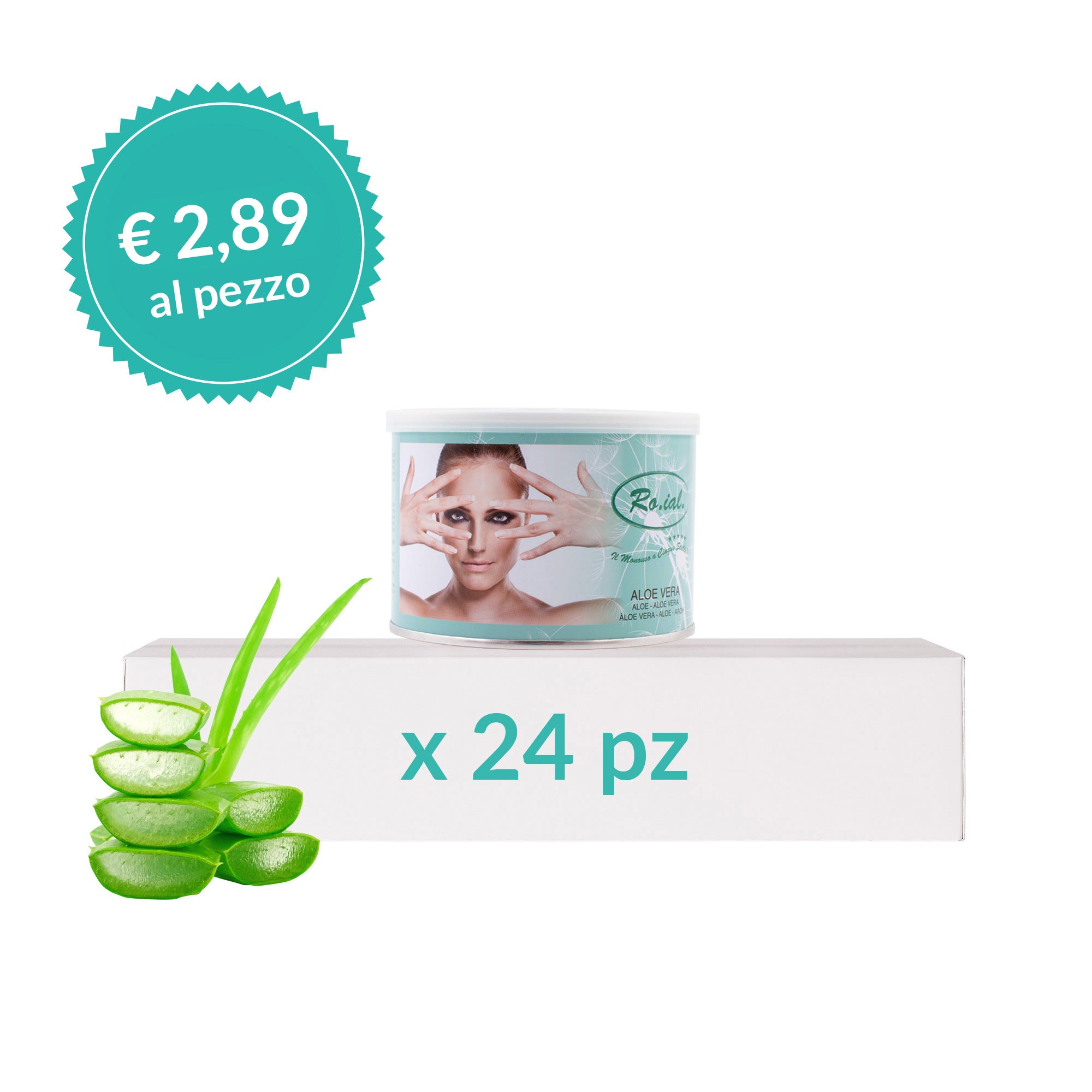 Cera Barattolo Aloe Vera RO.IAL - 24 Pz