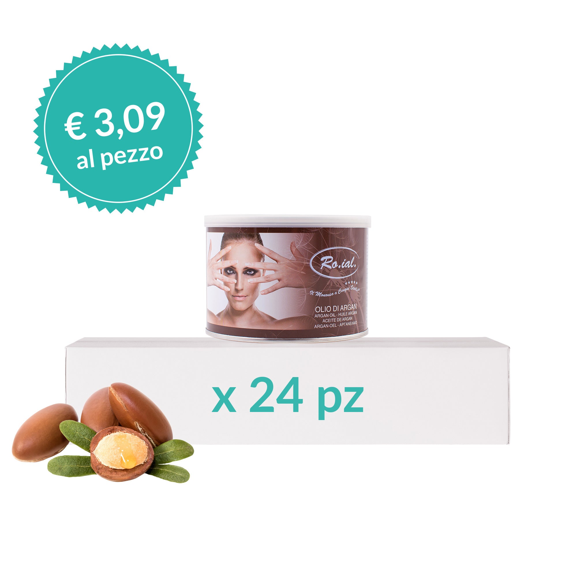 RO.IAL Argan Oil Jar Wax - 24 Pcs