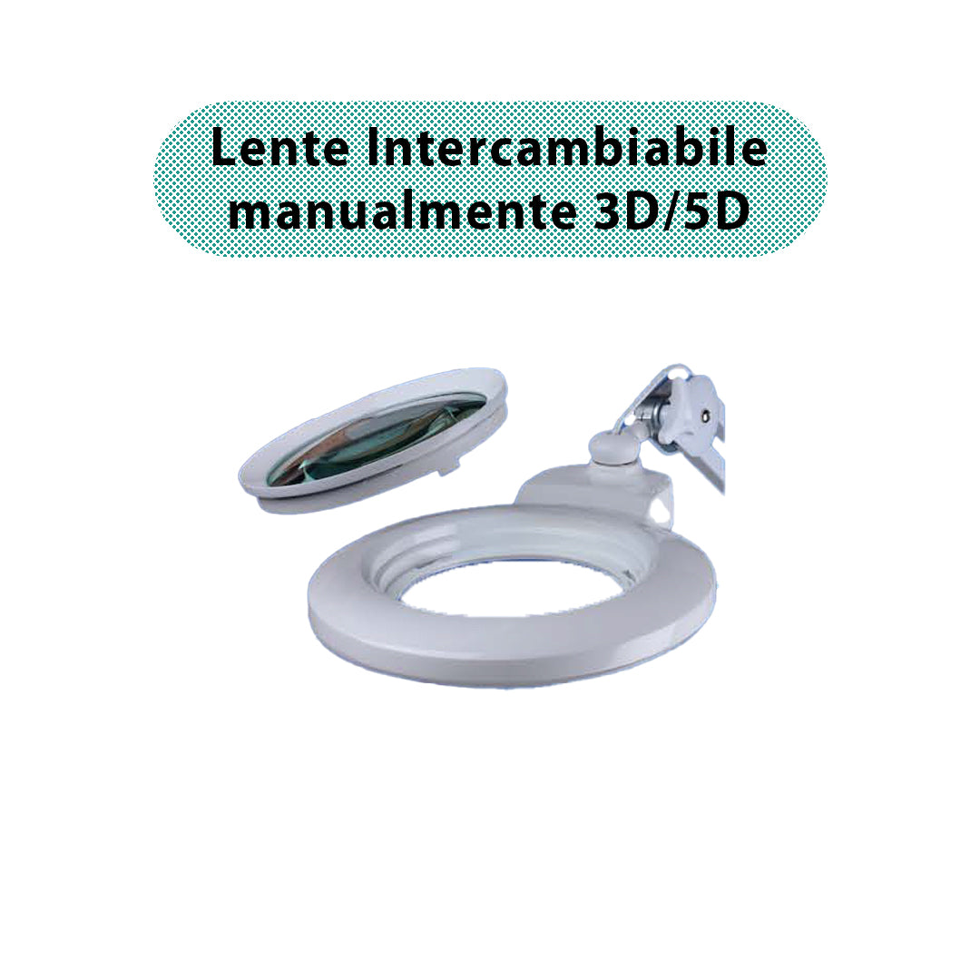 Lente con luce a Led 3d/5d