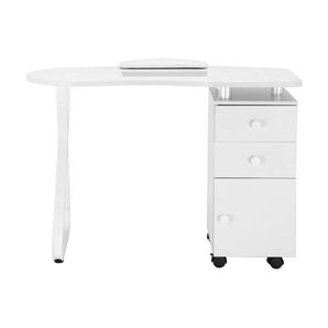 Nails Mobile Table with Chest of Drawers and Vacuum Cleaner