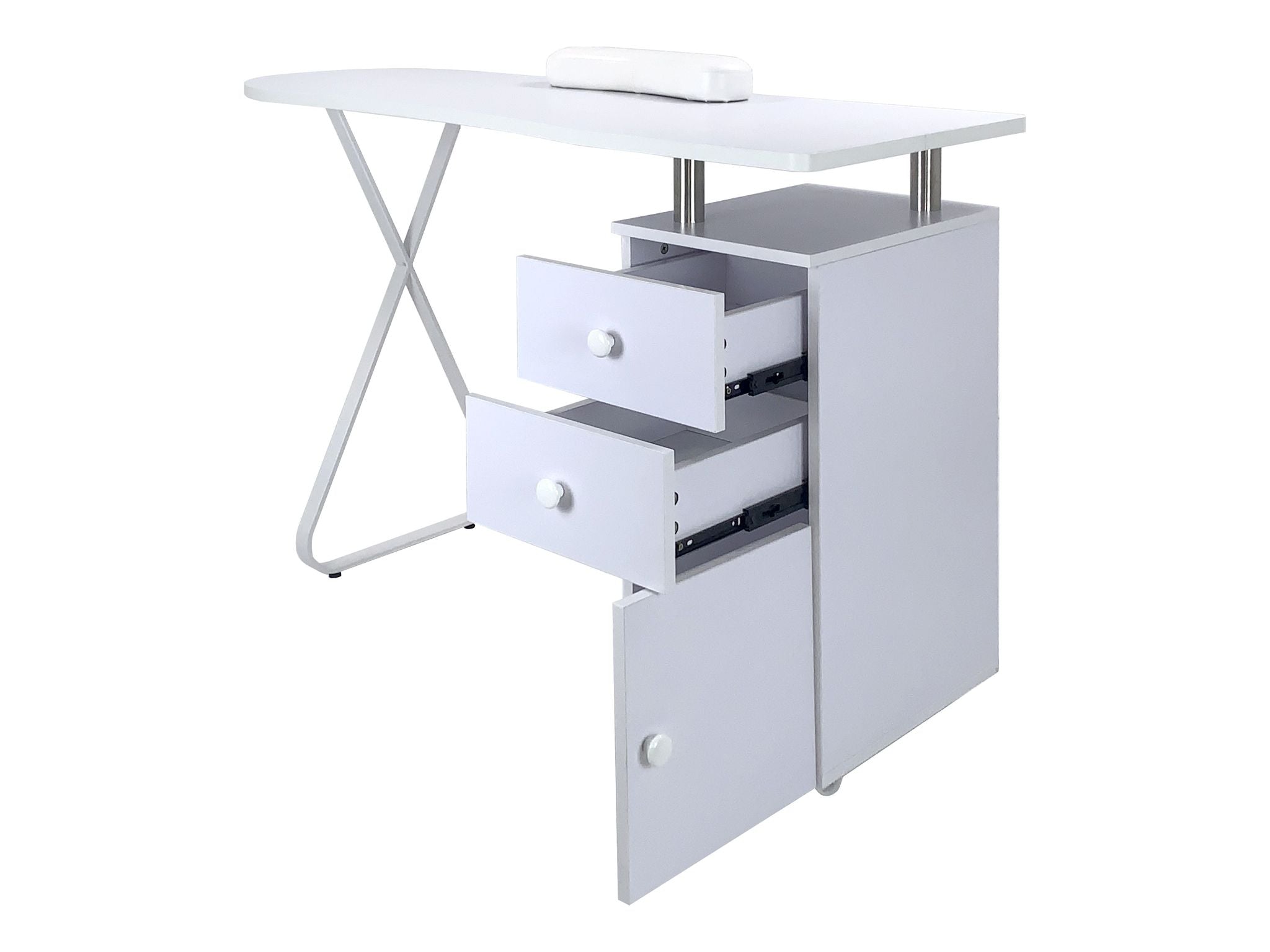 Nails Mobile Table with Chest of Drawers