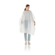 Cape in White Polyethylene 110 x130 - 20 pcs