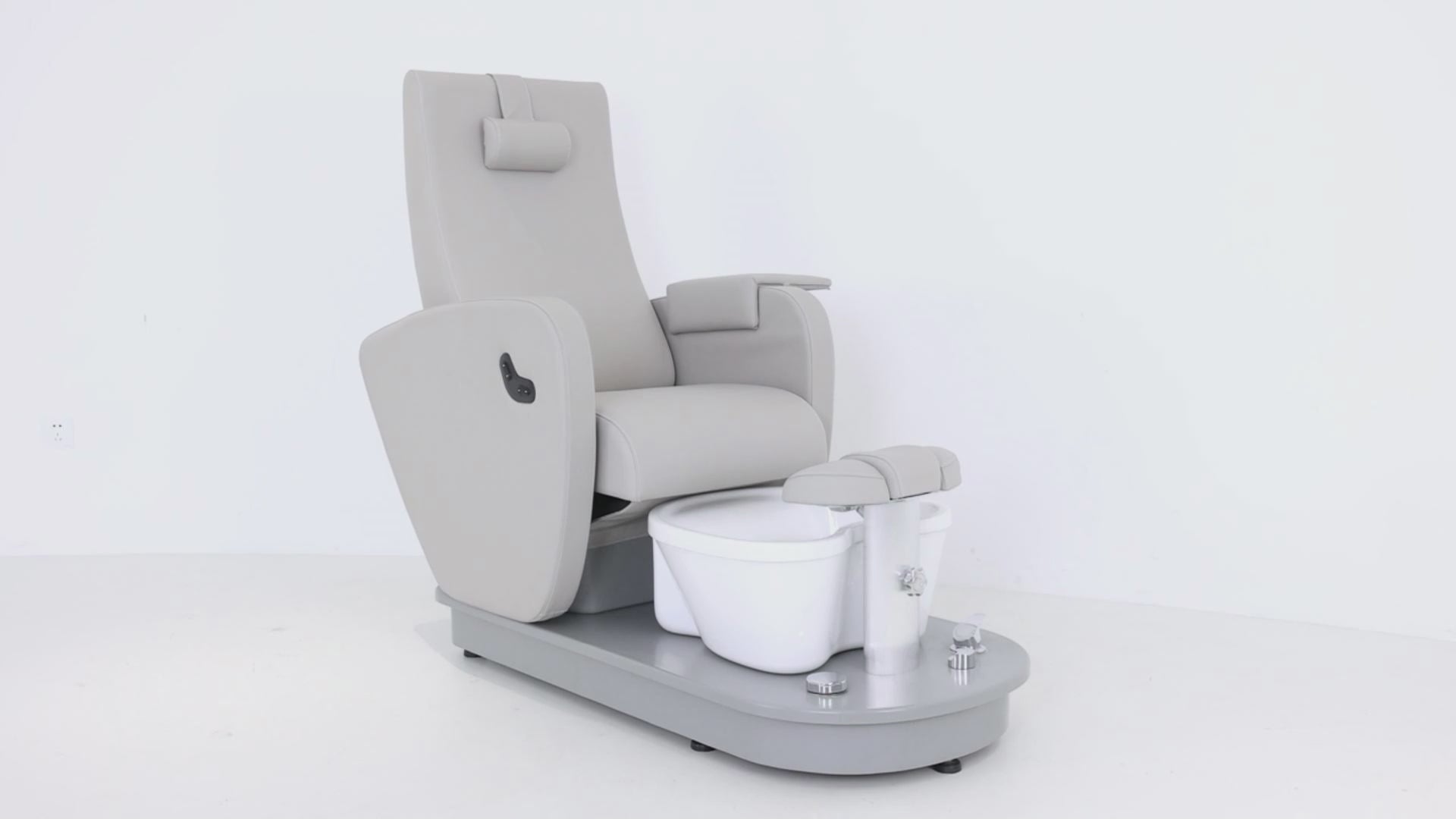 Load video: Electric Podiatry Chair with integrated tray