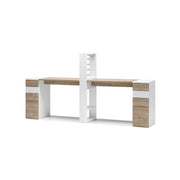 Tavolo Nails Doppio in Legno con Espositore