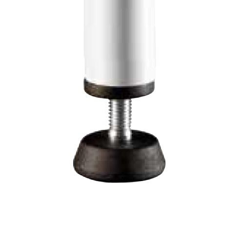 Lettino da Massaggio in Acciaio con Schienale Regolabile in Ecopelle Bianco Diroestetica