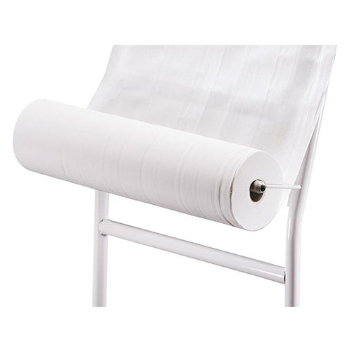 Lettino da Massaggio in Acciaio con Schienale Regolabile in Ecopelle Bianco Diroestetica