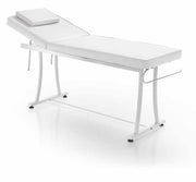 Lettino in Acciaio 1 Snodo Ecopelle Bianco Diroestetica