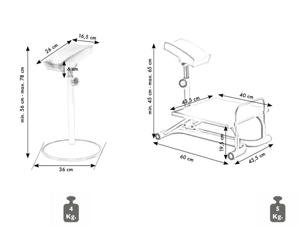 Footrest with leg support