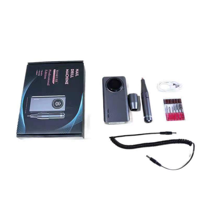 Portable Black Nail File - 35000 RPM