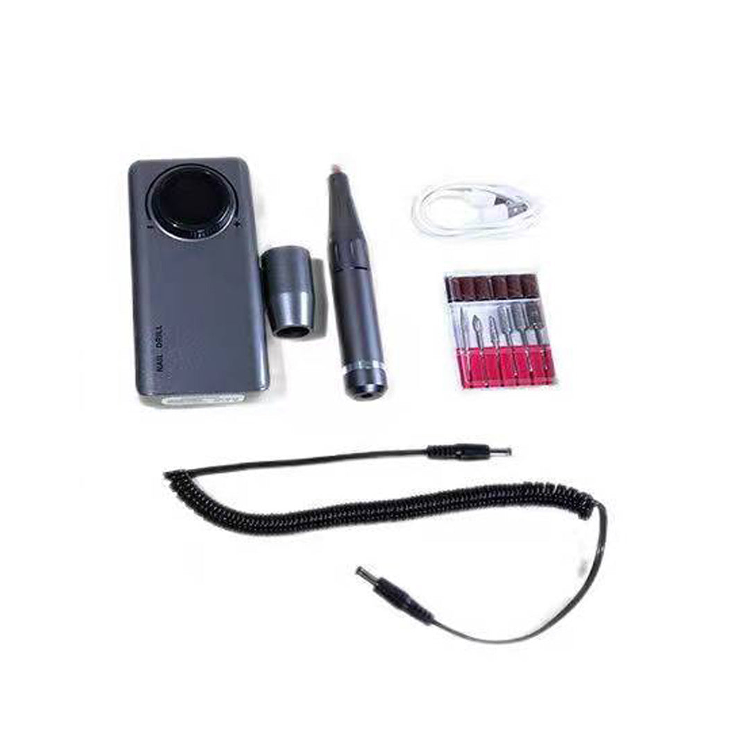 Fresa Unghie Portatile Grigia  - 35000 Giri