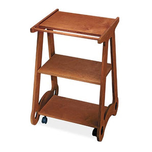Trolley with 3 Wooden Shelves
