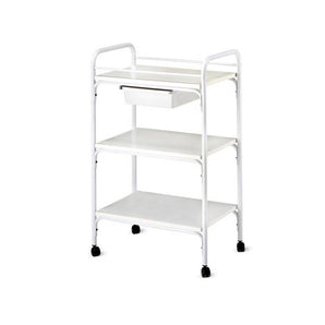 Object Holder Trolley 3 Shelves + Drawer