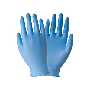 Non-powdered Blue Nitrile Gloves - XS - 100 Pcs