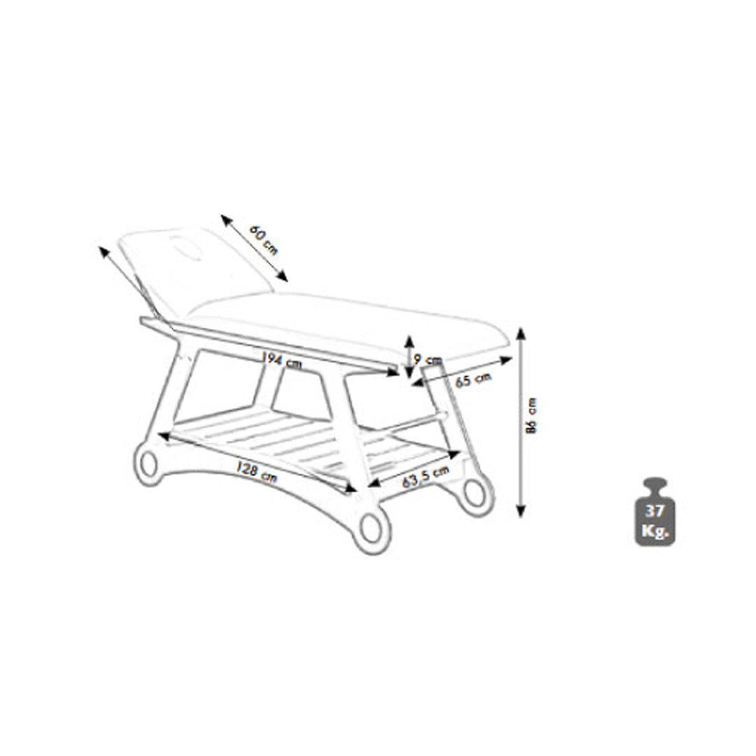 Lettino da Massaggio Ivy - Ciliegio