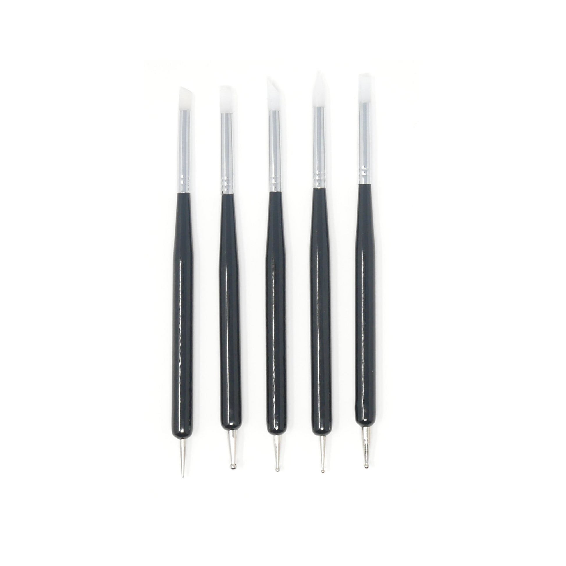 Pennelli in Silicone con Punta - 5 Pz Diroestetica